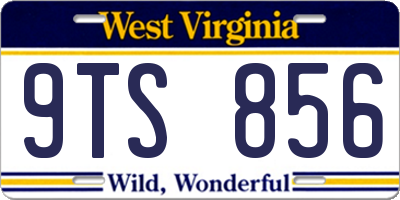 WV license plate 9TS856