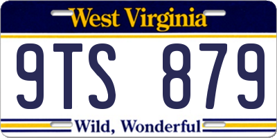 WV license plate 9TS879