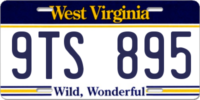 WV license plate 9TS895