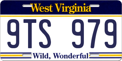 WV license plate 9TS979