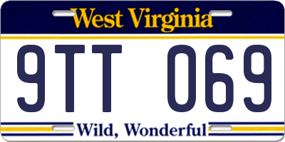 WV license plate 9TT069