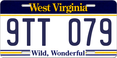 WV license plate 9TT079