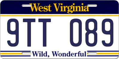 WV license plate 9TT089