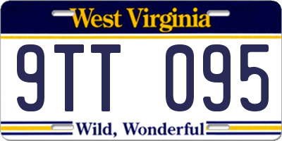 WV license plate 9TT095