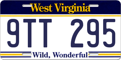WV license plate 9TT295