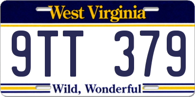 WV license plate 9TT379