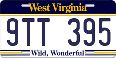 WV license plate 9TT395