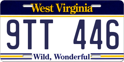 WV license plate 9TT446