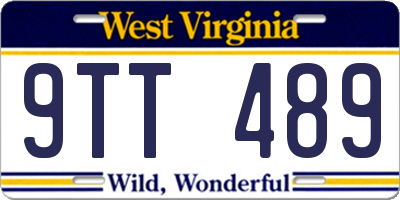WV license plate 9TT489