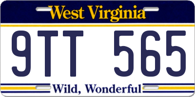 WV license plate 9TT565