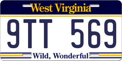 WV license plate 9TT569
