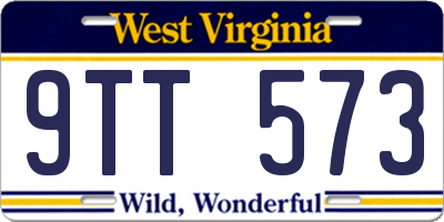 WV license plate 9TT573