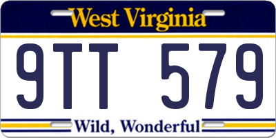 WV license plate 9TT579