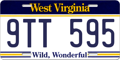 WV license plate 9TT595