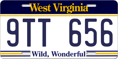 WV license plate 9TT656
