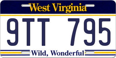 WV license plate 9TT795