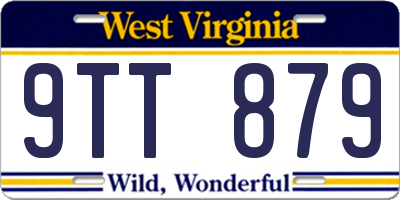 WV license plate 9TT879