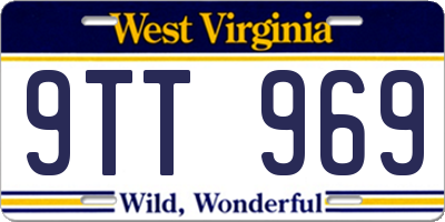 WV license plate 9TT969
