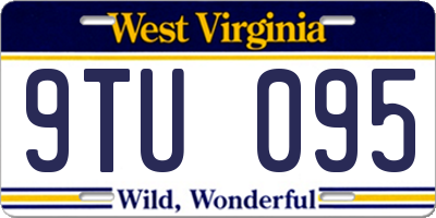 WV license plate 9TU095