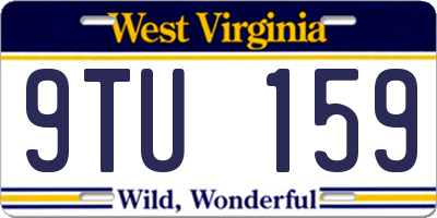 WV license plate 9TU159