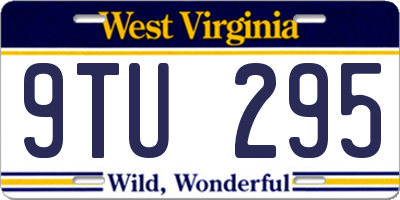 WV license plate 9TU295