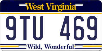 WV license plate 9TU469