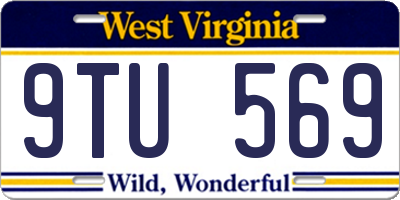 WV license plate 9TU569