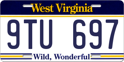 WV license plate 9TU697