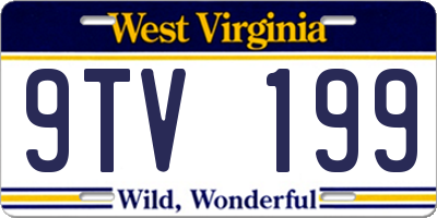 WV license plate 9TV199