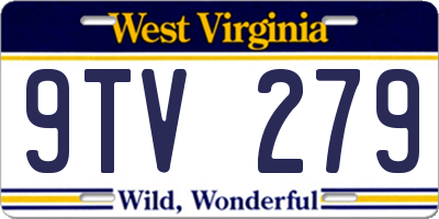 WV license plate 9TV279