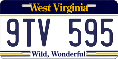 WV license plate 9TV595