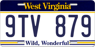 WV license plate 9TV879