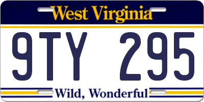 WV license plate 9TY295