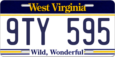 WV license plate 9TY595