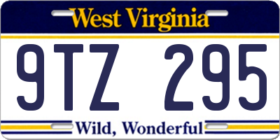 WV license plate 9TZ295