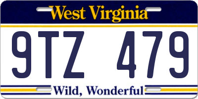 WV license plate 9TZ479