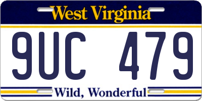 WV license plate 9UC479