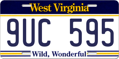 WV license plate 9UC595