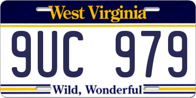 WV license plate 9UC979