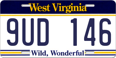 WV license plate 9UD146