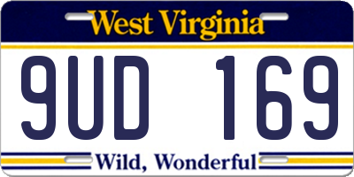 WV license plate 9UD169