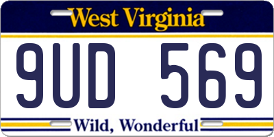 WV license plate 9UD569