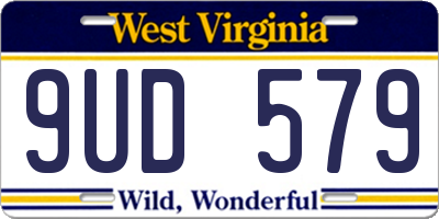 WV license plate 9UD579