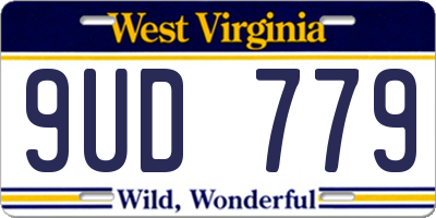 WV license plate 9UD779