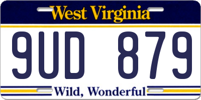 WV license plate 9UD879