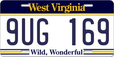 WV license plate 9UG169