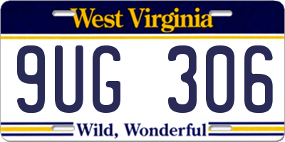 WV license plate 9UG306