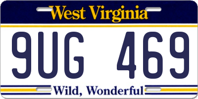 WV license plate 9UG469