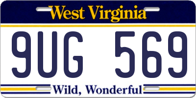 WV license plate 9UG569
