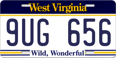 WV license plate 9UG656